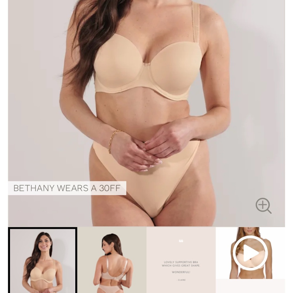 Bravissimo Women's Nude Bra NWT